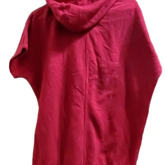 Nike L 5/$15 XL 1X 2x too Hoodie cowl Red Kangaroo Pocket Sweatshirt DISTRESSED - Picture 5 of 10